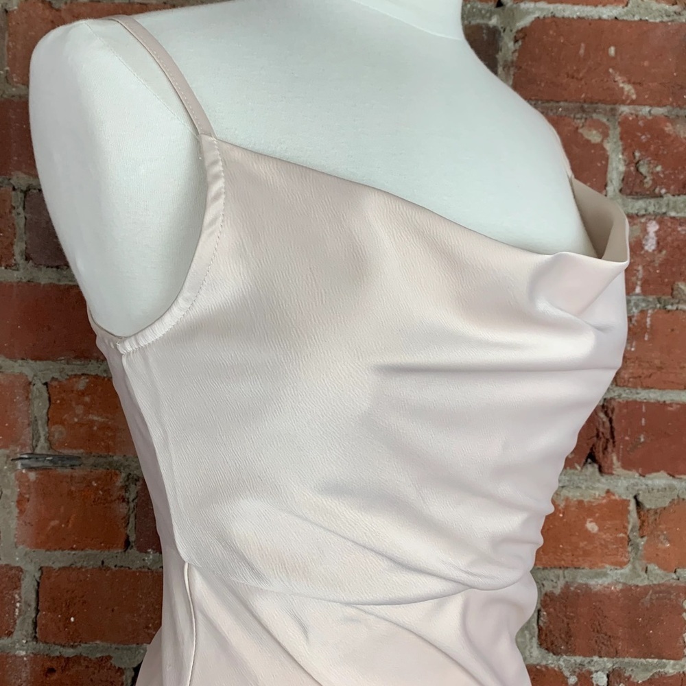 NWT BHLDN Anthropologie Cali Satin Cowl Neck Oyster Wedding Dress - Picture 9 of 9